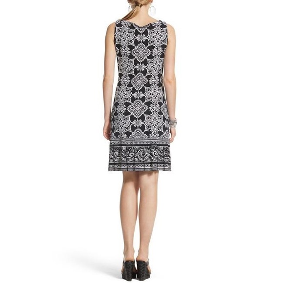 White House Black Market | Scroll Print Dress - Picture 4 of 8